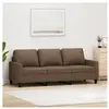 vidaXL Canapé à 3 places Marron 180 cm Tissu