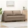 vidaXL Canapé à 2 places Cappuccino 140 cm Similicuir