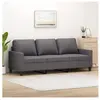 vidaXL Canapé à 3 places Gris 180 cm Similicuir 359144