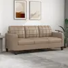 vidaXL Canapé à 3 places Cappuccino 180 cm Similicuir 359126