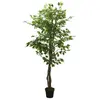 vidaXL Ficus artificiel 378 feuilles 80 cm vert