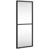 vidaXL Miroir mural noir 20x50 cm rectangulaire fer