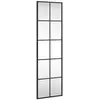 vidaXL Miroir mural noir 30x100 cm rectangulaire fer
