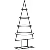 vidaXL vidaXL Arbre de No?l en m¿¿tal pour d¿¿coration noir 60 cm