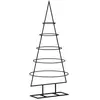 vidaXL vidaXL Arbre de Noël en métal pour décoration noir 90 cm