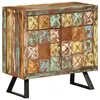 vidaXL Armoire à tiroir multicolore 70x35x70 cm bois de récupération