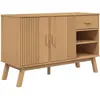 vidaXL Buffet OLDEN marron 114x43x73,5 cm bois massif de pin