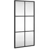 vidaXL Miroir mural noir 30x60 cm rectangulaire fer