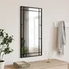 vidaXL Miroir mural noir 40x80 cm rectangulaire fer