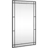 vidaXL Miroir mural noir 60x100 cm rectangulaire fer