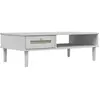 vidaXL Table basse SENJA aspect rotin blanc 100x55x33 cm bois massif
