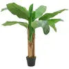 vidaXL Bananier artificiel 9 feuilles 120 cm vert