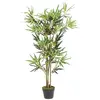 vidaXL Bambou artificiel 552 feuilles 120 cm vert