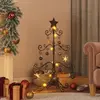 vidaXL vidaXL Arbre de Noël en métal pour décoration noir 90 cm