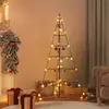 vidaXL Arbre de Noël en métal pour décoration noir 140 cm 359601