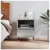 vidaXL Table de chevet sonoma gris 40x35x50 cm bois d’ingénierie