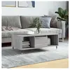 vidaXL Table basse Sonoma gris 90x50x36,5 cm Bois d'ingénierie