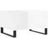 vidaXL Table basse Blanc brillant 60x50x36,5 cm Bois d'ingénierie