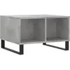 vidaXL Table basse Gris béton 60x50x36,5 cm Bois d'ingénierie