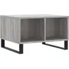 vidaXL Table basse Sonoma gris 60x50x36,5 cm Bois d'ingénierie