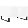 vidaXL Table basse Blanc 60x50x36,5 cm Bois d'ingénierie