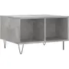 vidaXL Table basse Gris béton 60x50x36,5 cm Bois d'ingénierie