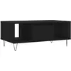 vidaXL Table basse Noir 90x50x36,5 cm Bois d'ingénierie
