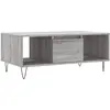 vidaXL Table basse Sonoma gris 90x50x36,5 cm Bois d'ingénierie