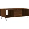 vidaXL Table basse Chêne marron 90x50x36,5 cm Bois d'ingénierie