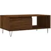 vidaXL Table basse Chêne marron 90x50x36,5 cm Bois d'ingénierie