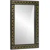 vidaXL Miroir de bain 50x70x2,5 cm bois de manguier massif et verre