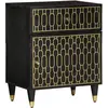 vidaXL Table de chevet 50x33x60 cm bois de manguier massif