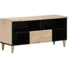 vidaXL Meuble TV 100x33x46 cm bois massif de manguier