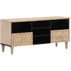 vidaXL Meuble TV 100x33x46 cm bois massif de manguier