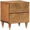 vidaXL Table de chevet 40x33x46 cm Bois de manguier solide