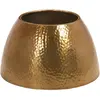 vidaXL Table basse martelée en aluminium Ø 50x30 cm laiton