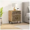 vidaXL Table de chevet 50x33x60 cm bois de manguier massif