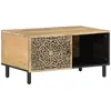 vidaXL Table basse 80x50x40 cm bois de manguier massif