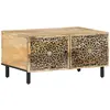 vidaXL Table basse 80x50x40 cm bois de manguier massif