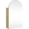Armoire de bain à miroir avec led arquée chêne 42x13x70 cm Vidaxl Chêne