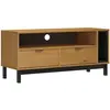 vidaXL Meuble TV FLAM 110x40x50 cm bois massif de pin