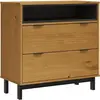 vidaXL Commode FLAM 80x40x80 cm bois de pin massif