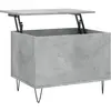 vidaXL Table basse Gris béton 60x44,5x45 cm Bois d'ingénierie