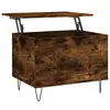 vidaXL Table basse Chêne fumé 60x44,5x45 cm Bois d'ingénierie