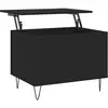 vidaXL Table basse Noir 60x44,5x45 cm Bois d'ingénierie