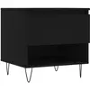 vidaXL Tables basses 2 pcs noir 50x46x50 cm bois d'ingénierie