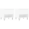 vidaXL Tables basses 2 pcs blanc 50x46x50 cm bois d'ingénierie