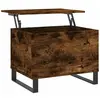vidaXL Table basse Chêne fumé 60x44,5x45 cm Bois d'ingénierie