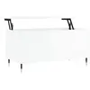 vidaXL Table basse Blanc brillant 90x44,5x45 cm Bois d'ingénierie