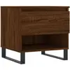 vidaXL Tables basses 2 pcs chêne marron 50x46x50 cm bois d'ingénierie